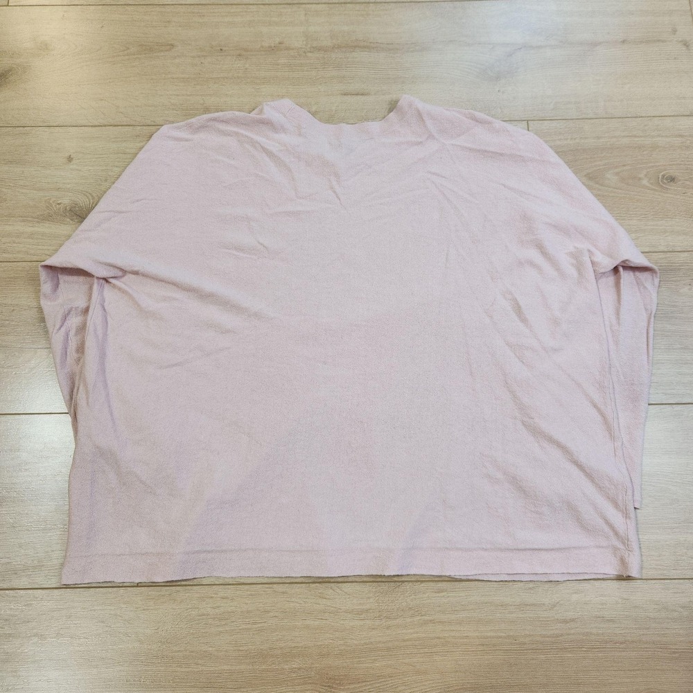 Eileen Fisher Sweater Womens XL Pink Linen Crewneck Pullover Lightweight Knit - Picture 4 of 8